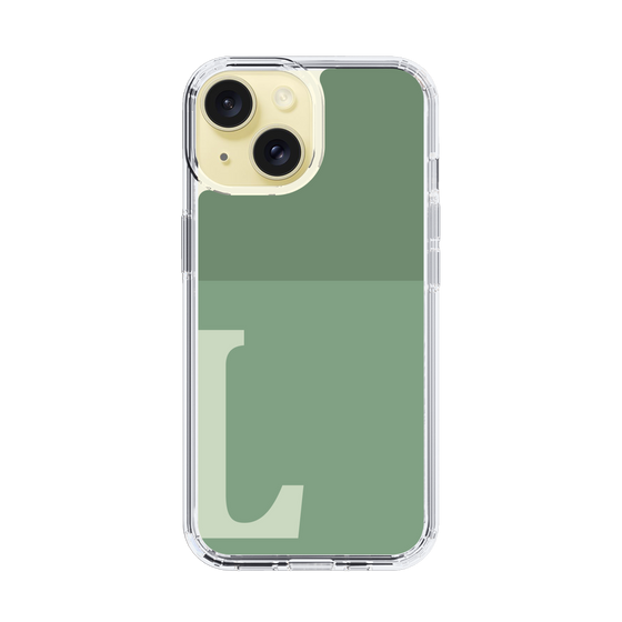 Slim Protection Case［ Original - initial two tone - L green ］