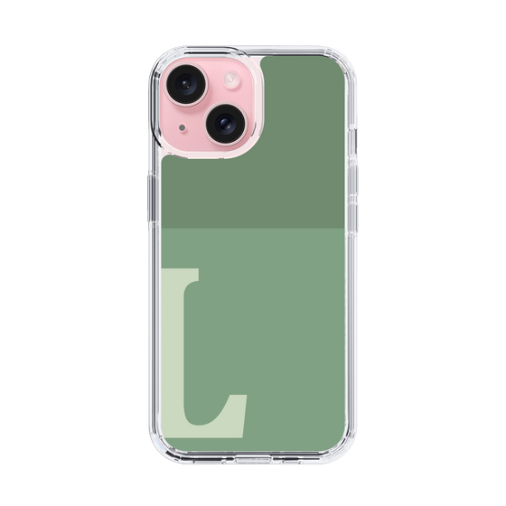 Slim Protection Case［ Original - initial two tone - L green ］