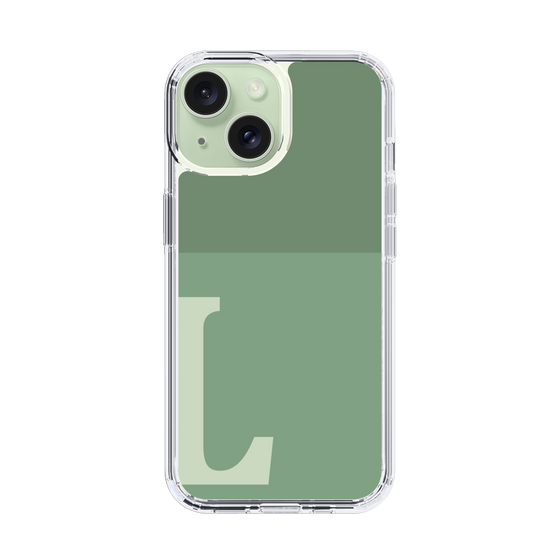 Slim Protection Case［ Original - initial two tone - L green ］