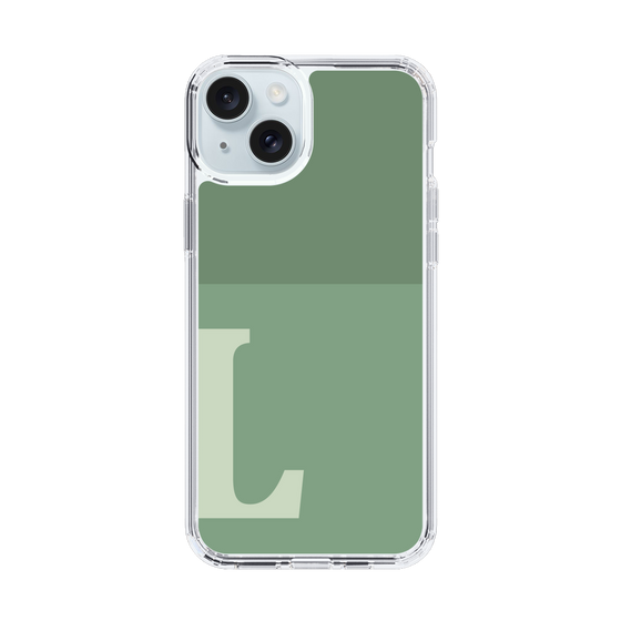 Slim Protection Case［ Original - initial two tone - L green ］