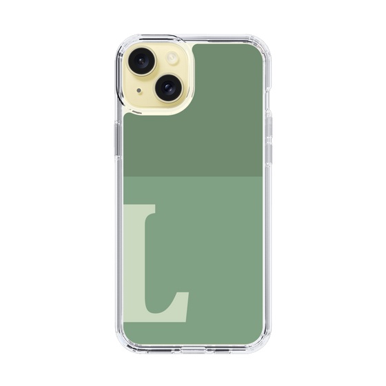 Slim Protection Case［ Original - initial two tone - L green ］