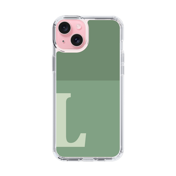 Slim Protection Case［ Original - initial two tone - L green ］