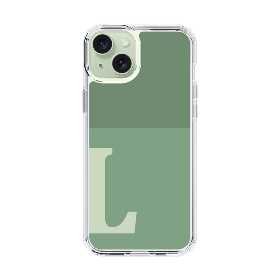 Slim Protection Case［ Original - initial two tone - L green ］