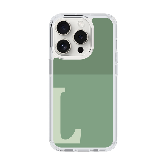 Slim Protection Case［ Original - initial two tone - L green ］