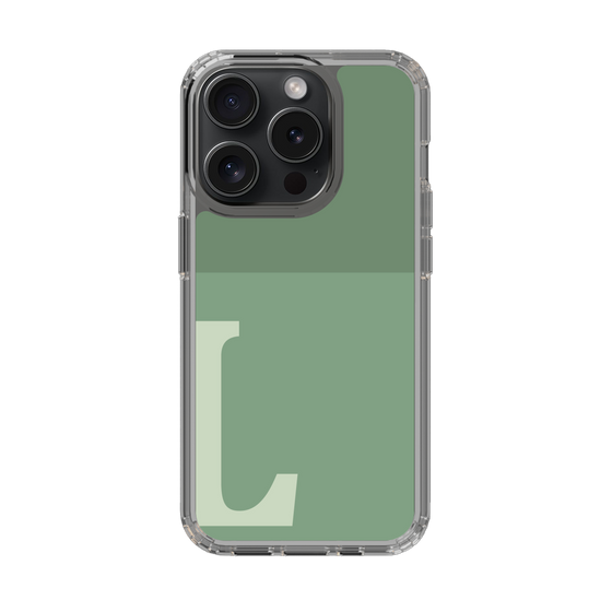 Slim Protection Case［ Original - initial two tone - L green ］