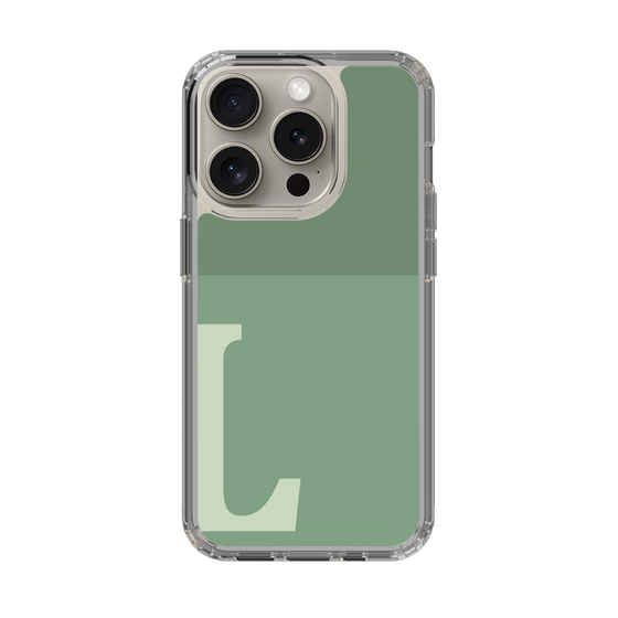 Slim Protection Case［ Original - initial two tone - L green ］