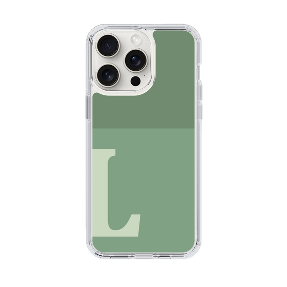 Slim Protection Case［ Original - initial two tone - L green ］