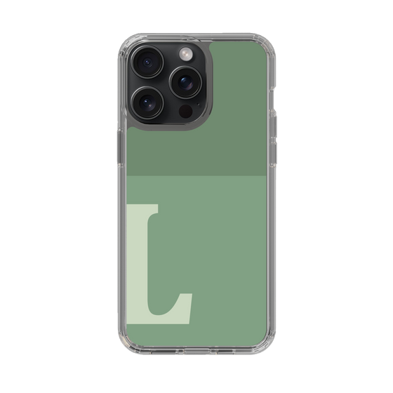 Slim Protection Case［ Original - initial two tone - L green ］