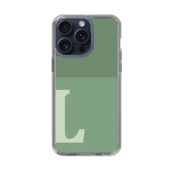 Slim Protection Case［ Original - initial two tone - L green ］