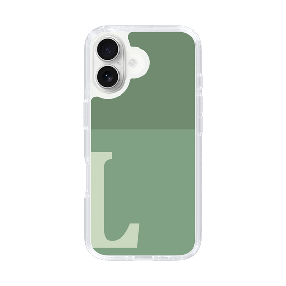 Slim Protection Case［ オリジナル - initial two tone - L green ］