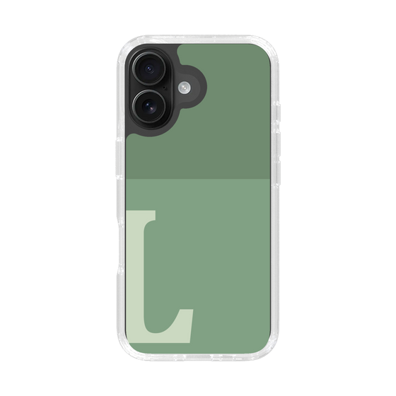 Slim Protection Case［ オリジナル - initial two tone - L green ］