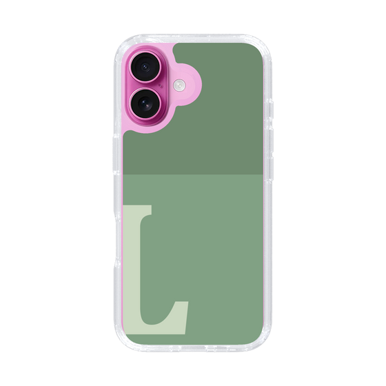 Slim Protection Case［ オリジナル - initial two tone - L green ］