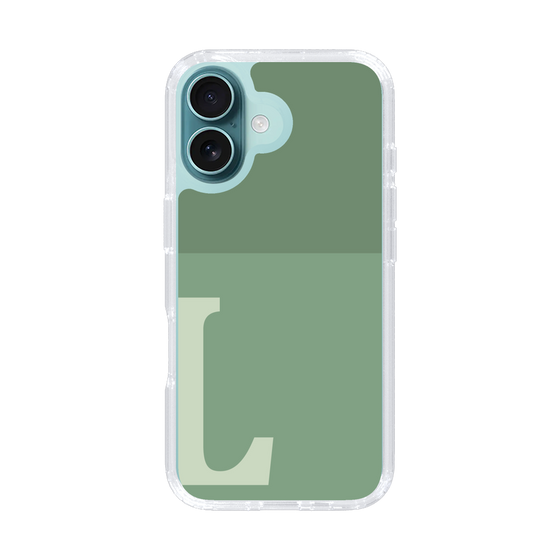 Slim Protection Case［ オリジナル - initial two tone - L green ］