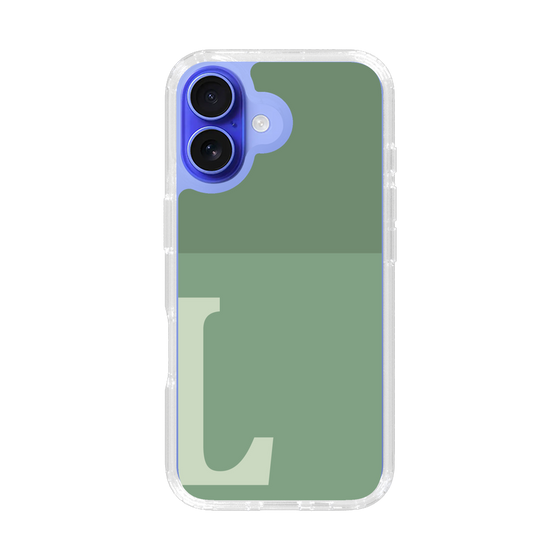 Slim Protection Case［ オリジナル - initial two tone - L green ］