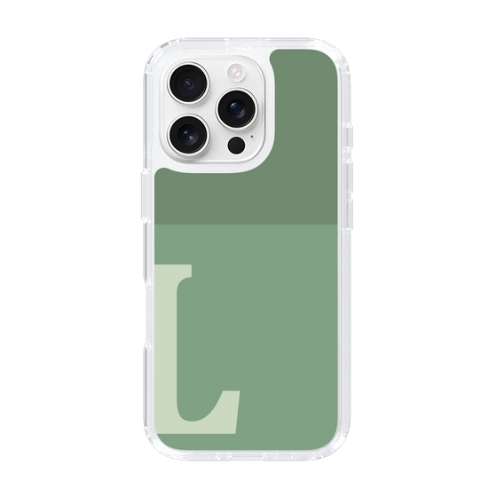 Slim Protection Case［ オリジナル - initial two tone - L green ］