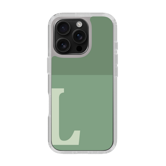 Slim Protection Case［ オリジナル - initial two tone - L green ］