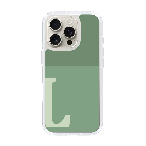 Slim Protection Case［ オリジナル - initial two tone - L green ］