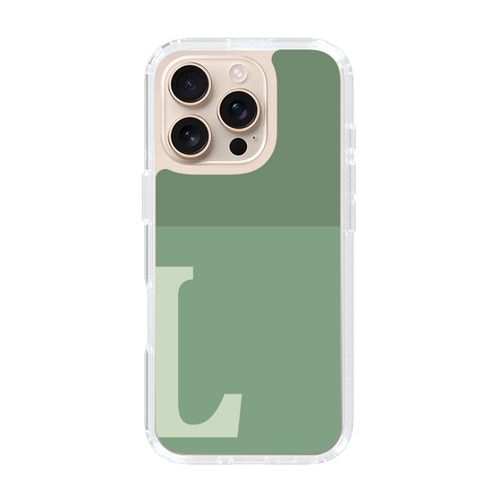 Slim Protection Case［ オリジナル - initial two tone - L green ］