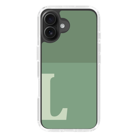 Slim Protection Case［ オリジナル - initial two tone - L green ］