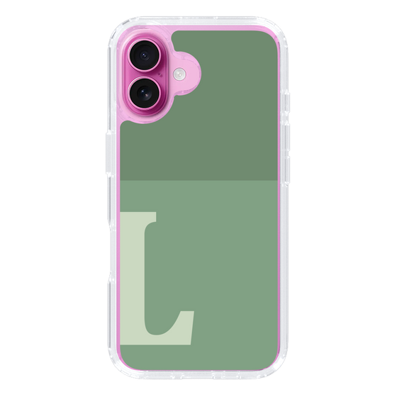 Slim Protection Case［ オリジナル - initial two tone - L green ］