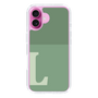 Slim Protection Case［ オリジナル - initial two tone - L green ］