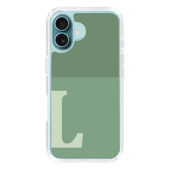 Slim Protection Case［ オリジナル - initial two tone - L green ］