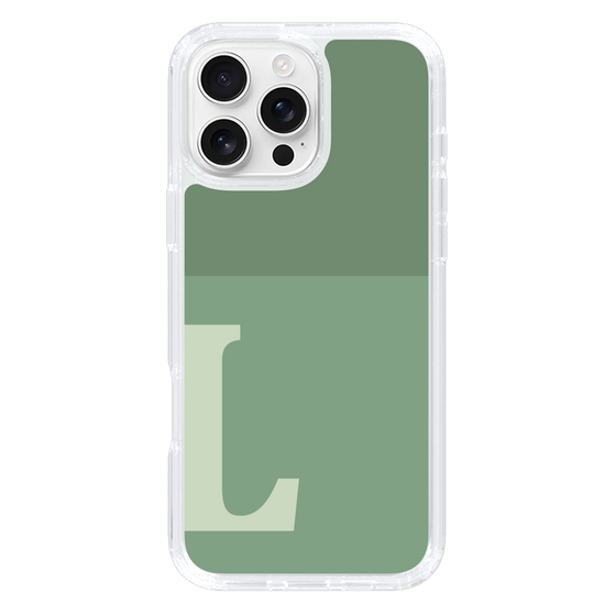 Slim Protection Case［ オリジナル - initial two tone - L green ］