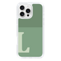 Slim Protection Case［ オリジナル - initial two tone - L green ］