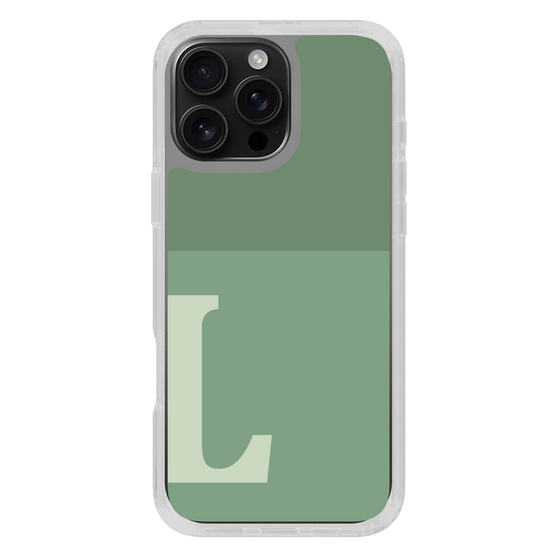 Slim Protection Case［ オリジナル - initial two tone - L green ］
