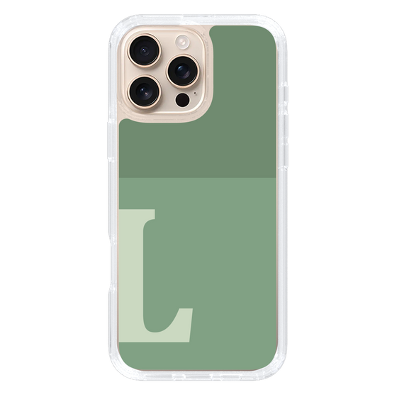 Slim Protection Case［ オリジナル - initial two tone - L green ］