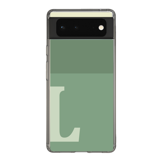 Slim Protection Case［ Original - initial two tone - L green ］