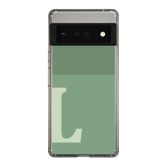 Slim Protection Case［ Original - initial two tone - L green ］