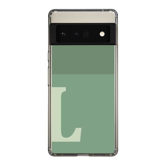 Slim Protection Case［ Original - initial two tone - L green ］