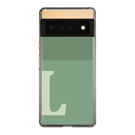 Slim Protection Case［ Original - initial two tone - L green ］