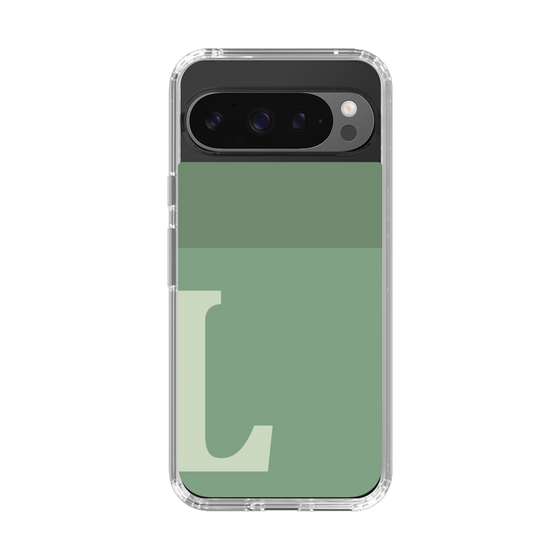 Slim Protection Case［ Original - initial two tone - L green ］