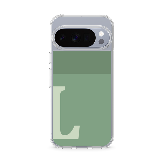 Slim Protection Case［ Original - initial two tone - L green ］