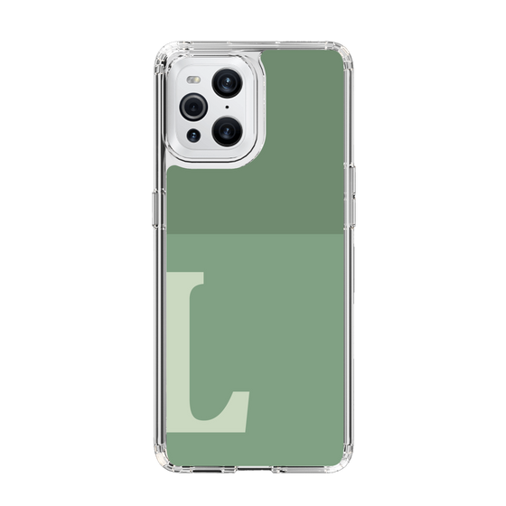 Slim Protection Case［ Original - initial two tone - L green ］