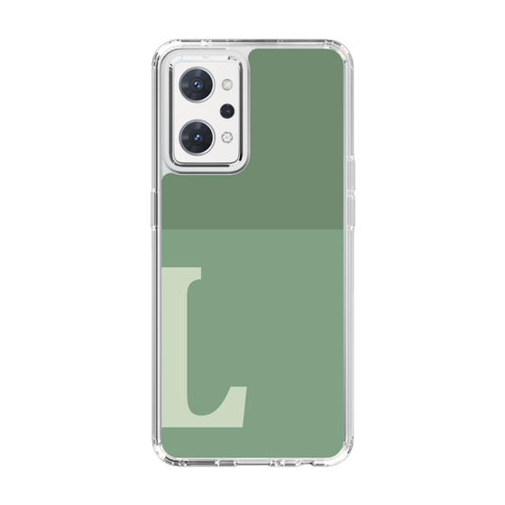 Slim Protection Case［ Original - initial two tone - L green ］