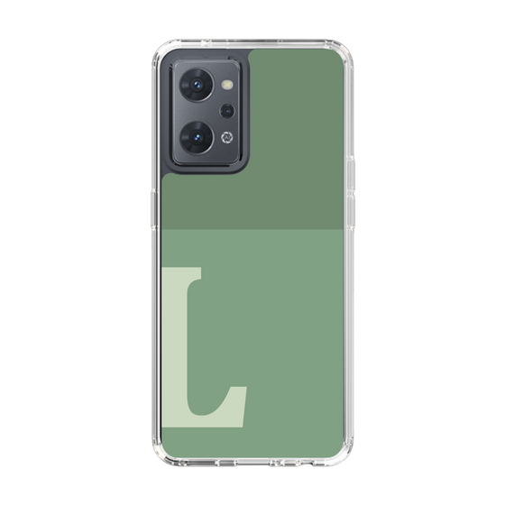 Slim Protection Case［ Original - initial two tone - L green ］
