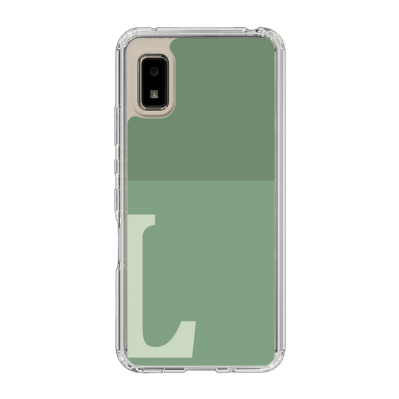 Slim Protection Case［ Original - initial two tone - L green ］