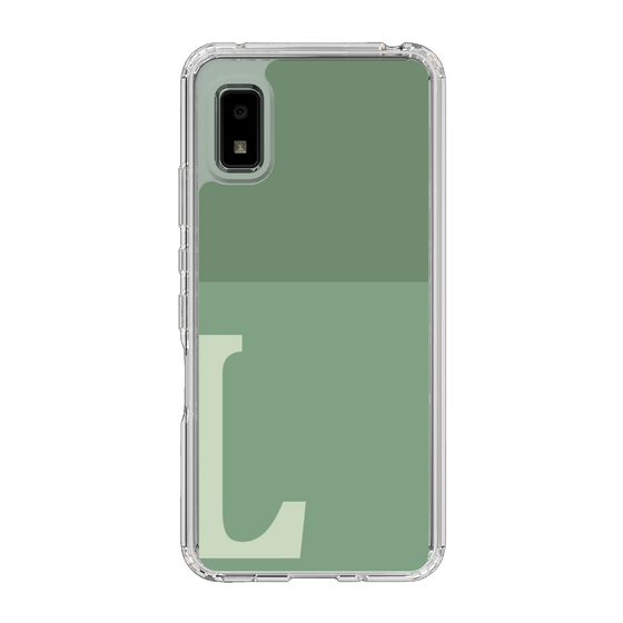 Slim Protection Case［ Original - initial two tone - L green ］