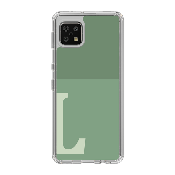 Slim Protection Case［ Original - initial two tone - L green ］