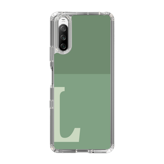 Slim Protection Case［ Original - initial two tone - L green ］