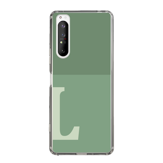 Slim Protection Case［ Original - initial two tone - L green ］