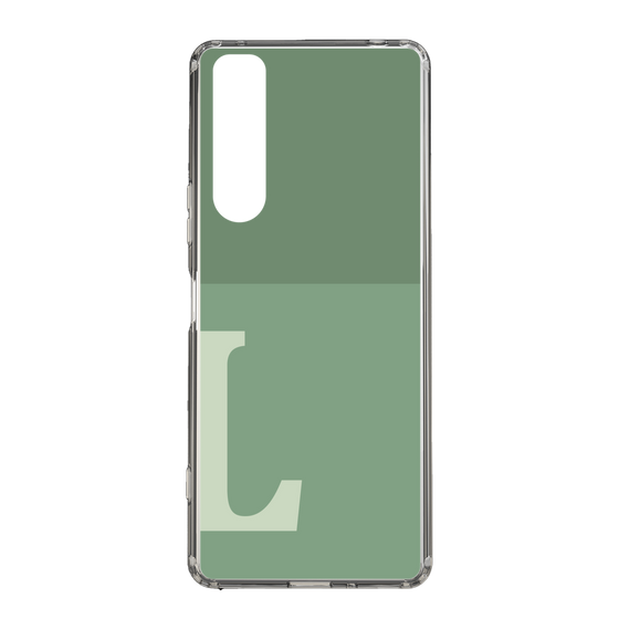 Slim Protection Case［ Original - initial two tone - L green ］