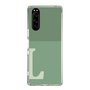 Slim Protection Case［ Original - initial two tone - L green ］