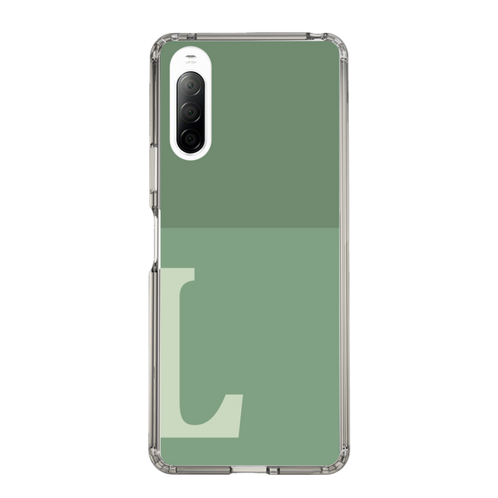 Slim Protection Case［ Original - initial two tone - L green ］