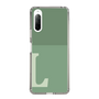 Slim Protection Case［ Original - initial two tone - L green ］