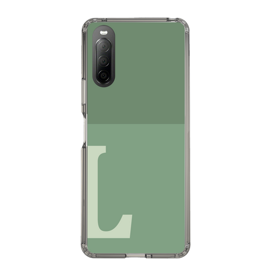 Slim Protection Case［ Original - initial two tone - L green ］