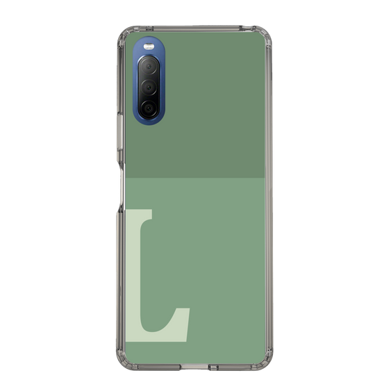 Slim Protection Case［ Original - initial two tone - L green ］